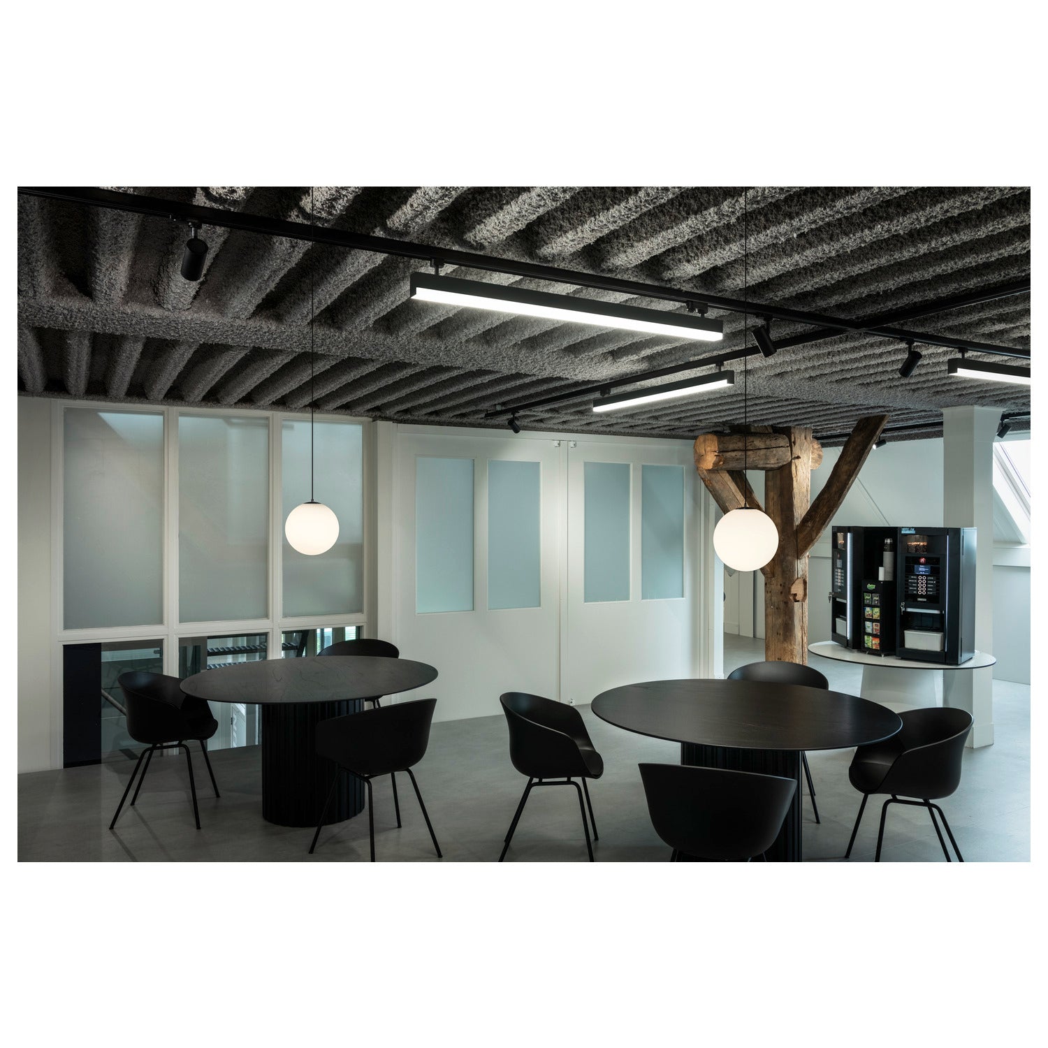 SLV SUN 30, pendant light, E27, open cable end, 1x max. 40 W, matt black 1008137