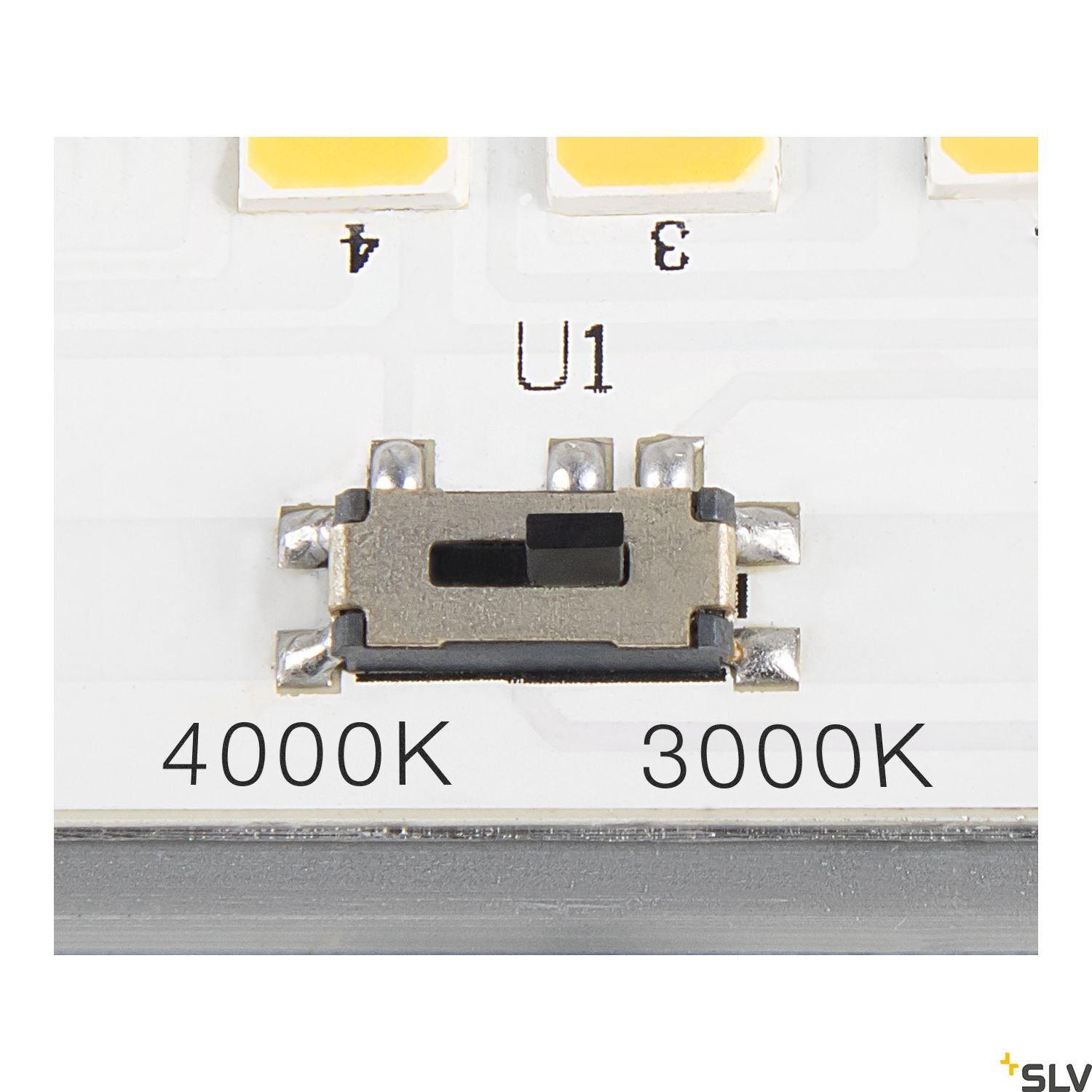 SLV SIGHT TRACK, silver 3-phase spot, CCT 1005402