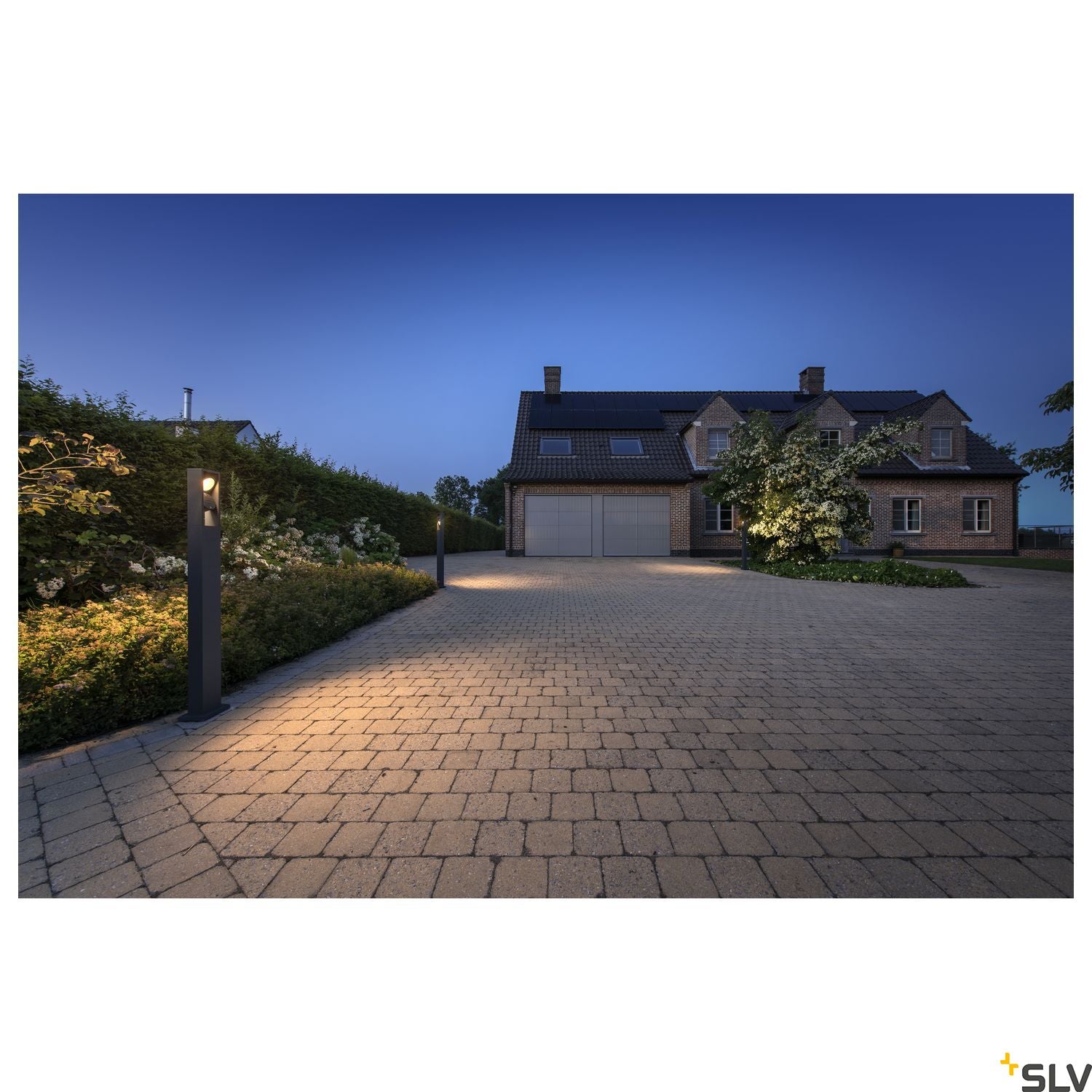 SLV ESKINA FRAME 125 Pole double, anthracite free-standing lamp, 27W 3000/4000K 95° 1005439