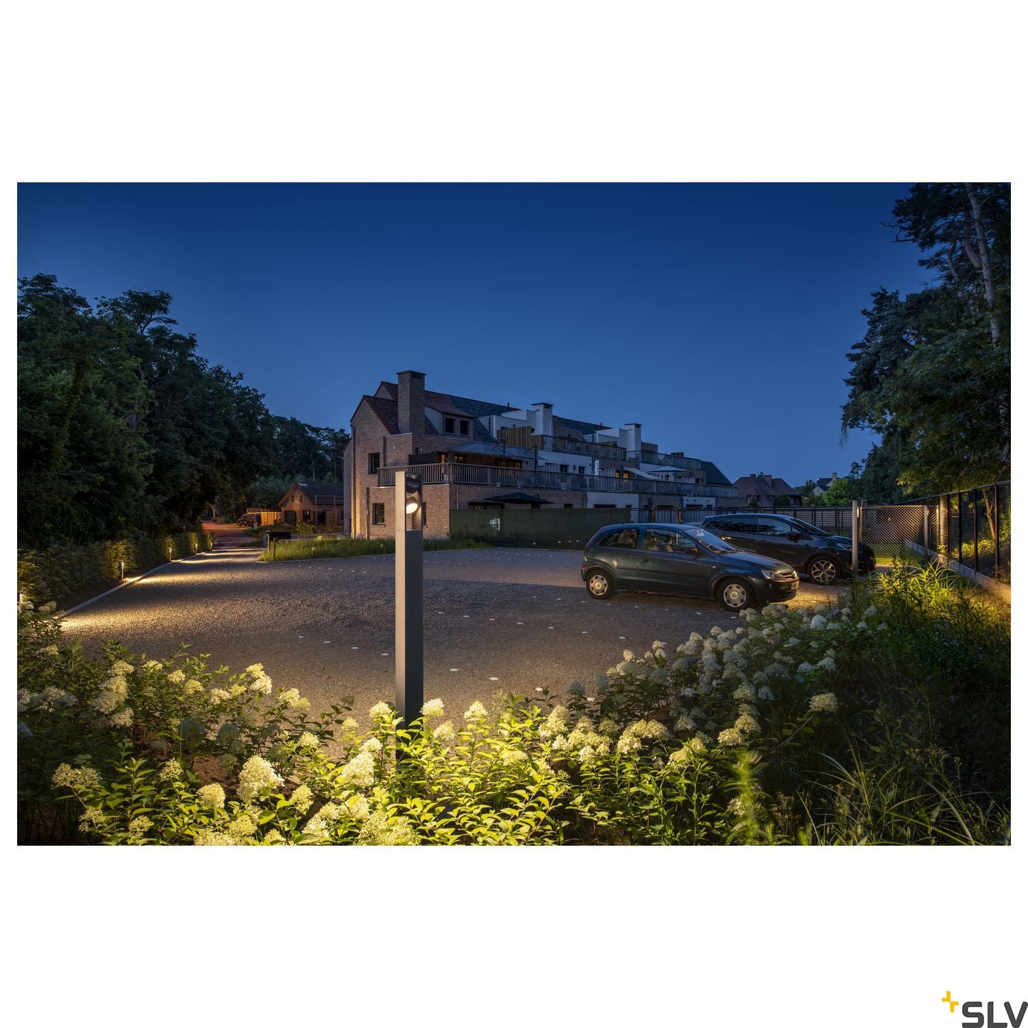 SLV ESKINA FRAME 175 Pole double, anthracite free-standing lamp, 27W 3000/4000K 95° 1005440