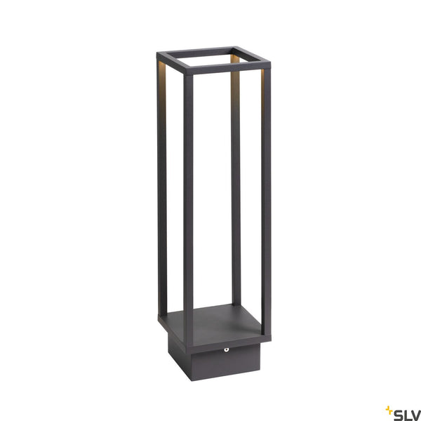 SLV QUADRULO, anthracite / white free-standing lamp, 7W 3000K 1005442