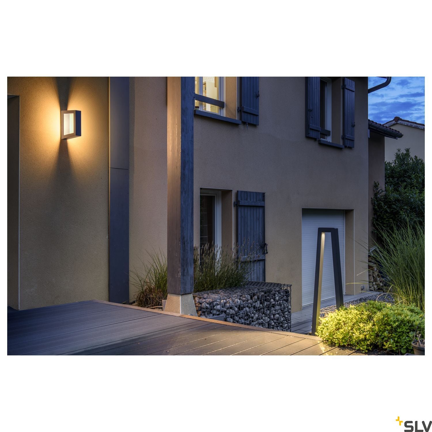 SLV BOOKAT, anthracite wall-mounted light, 15W 3000/4000K 1005443