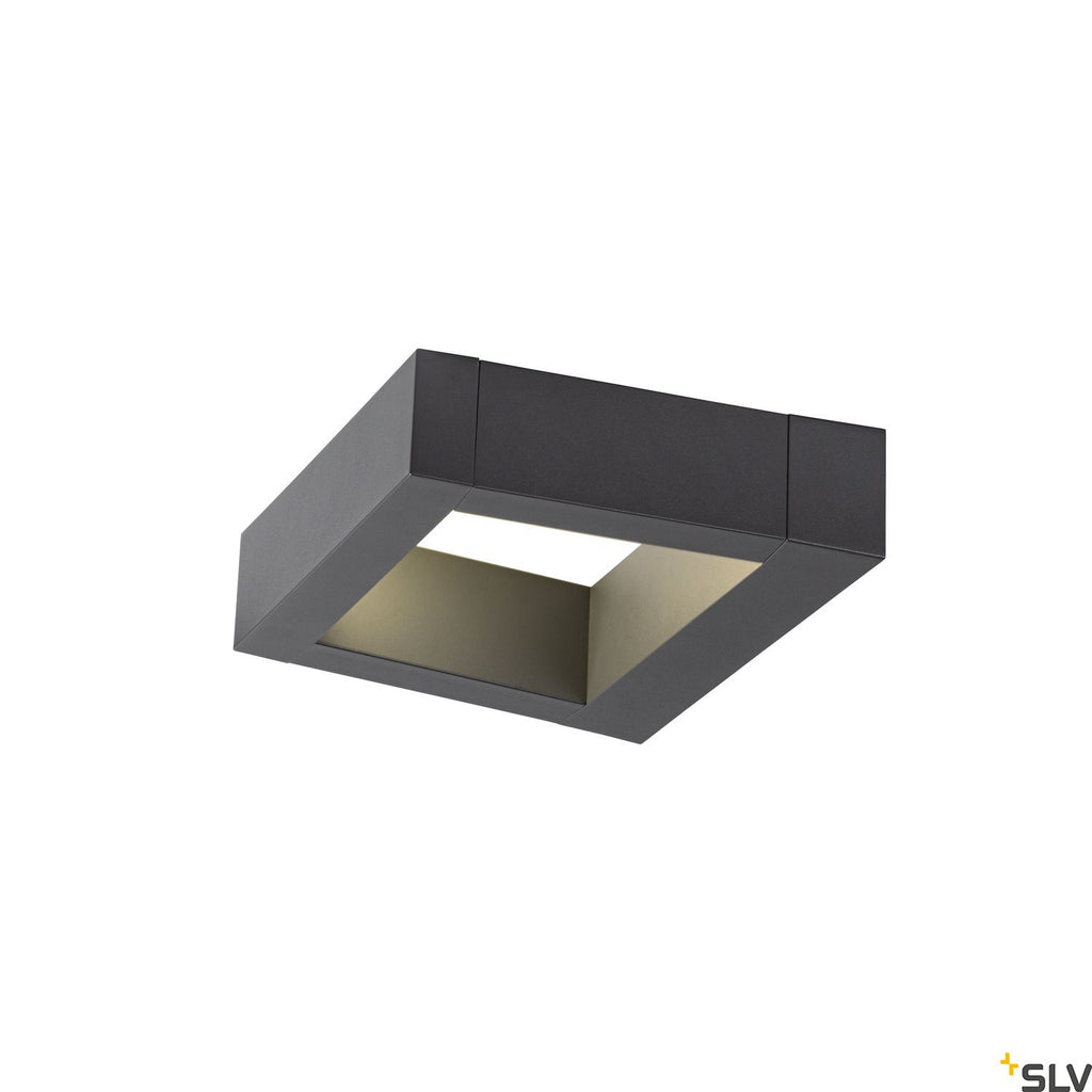 SLV BOOKAT, anthracite wall-mounted light, 15W 3000/4000K 1005443