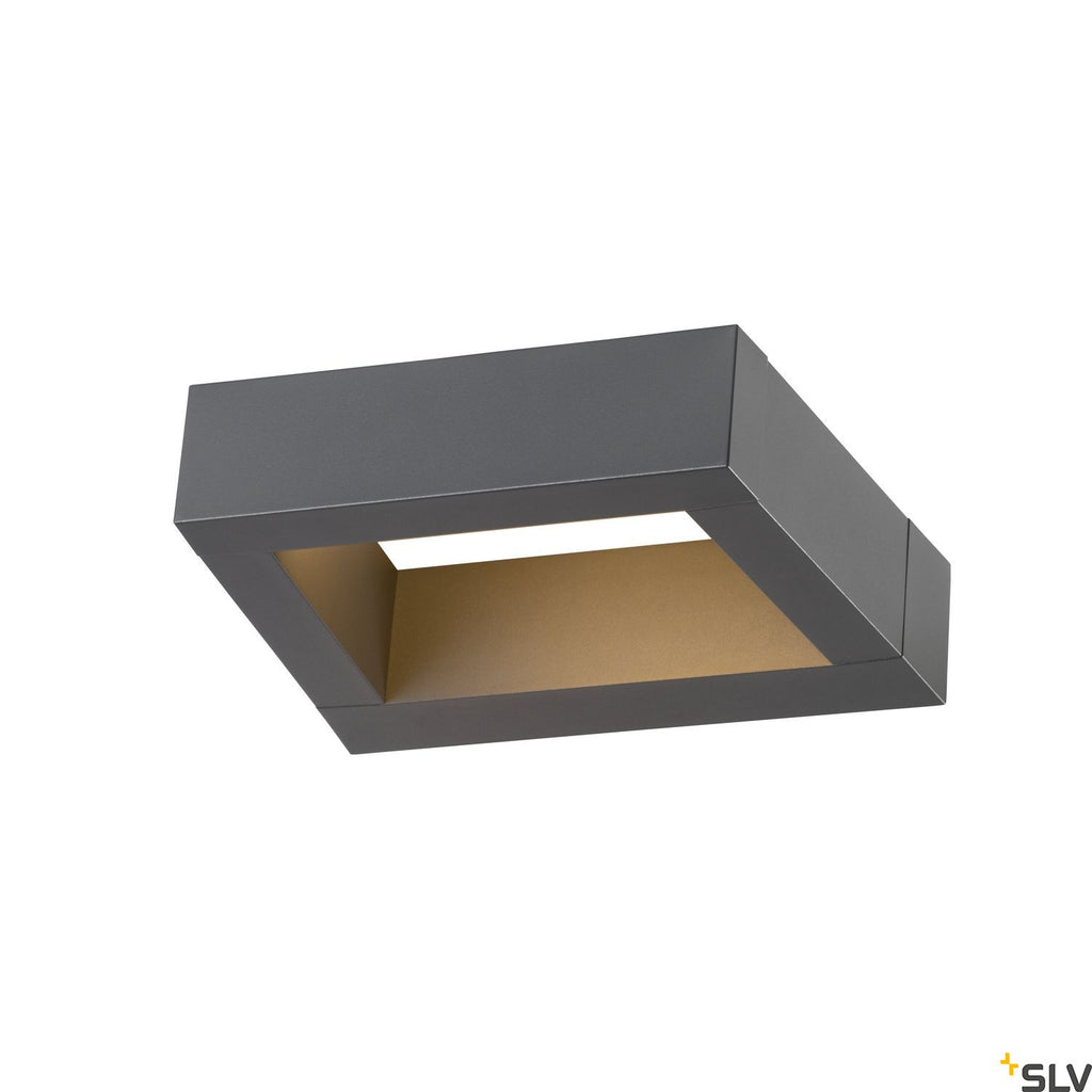 SLV BOOKAT, anthracite wall-mounted light, 15W 3000/4000K 1005443