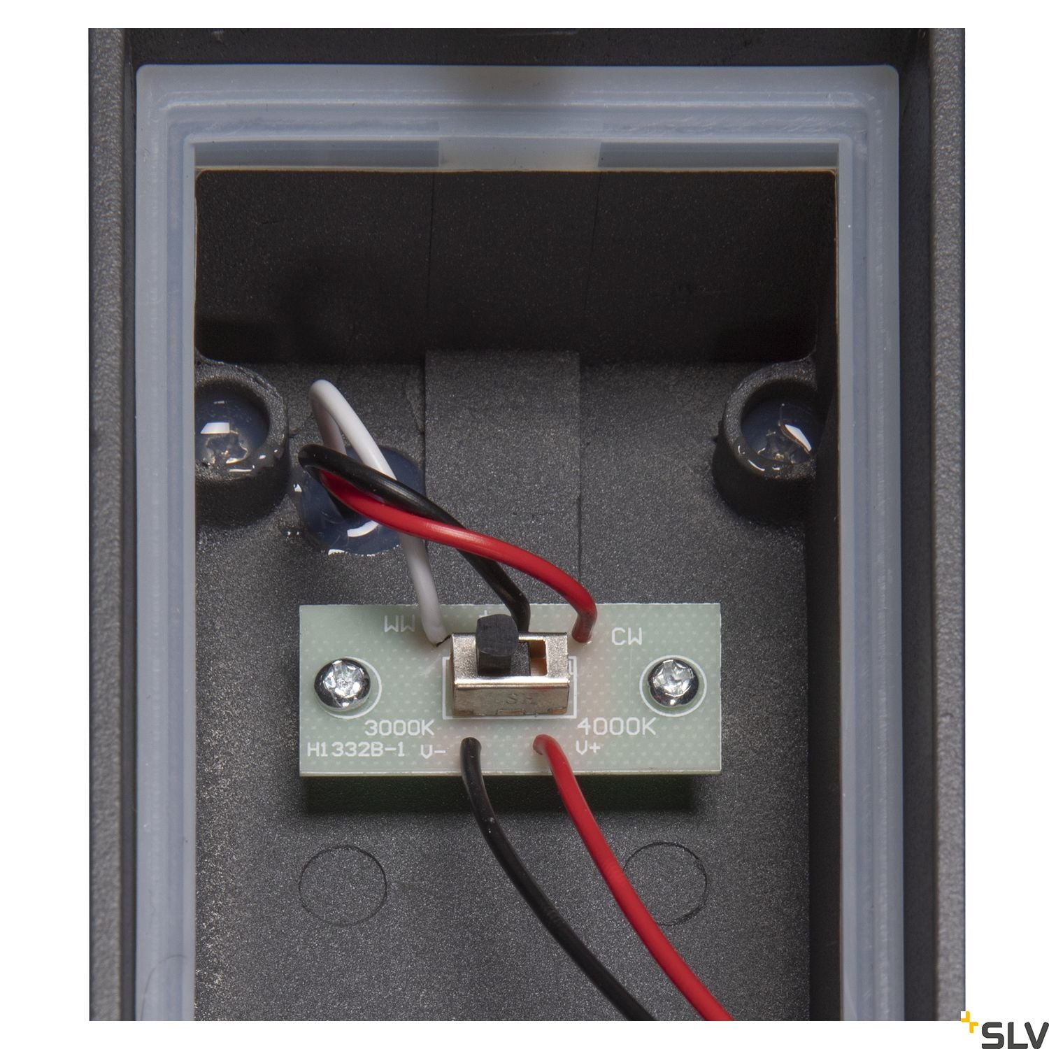 SLV BOOKAT, anthracite wall-mounted light, 15W 3000/4000K 1005443