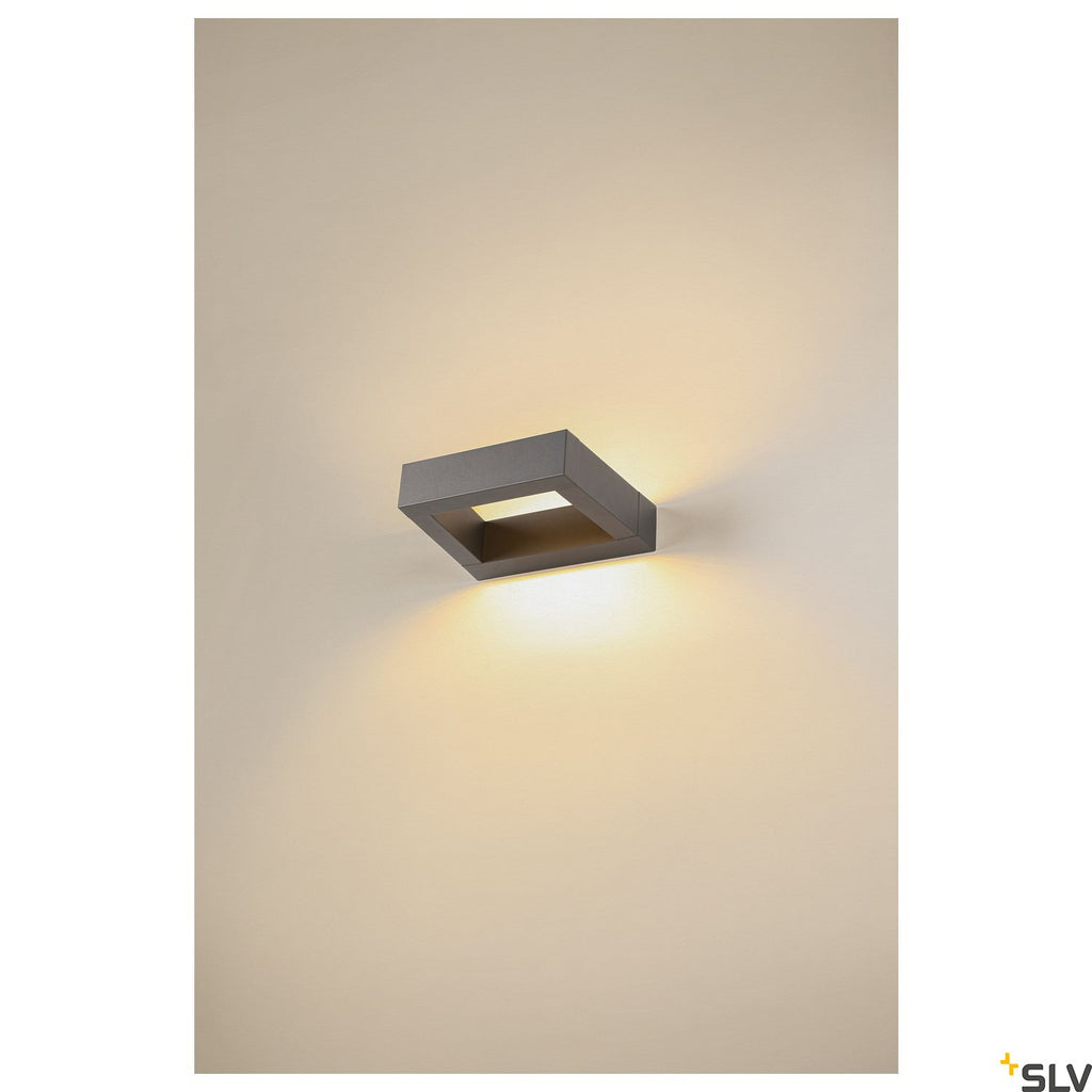 SLV BOOKAT, anthracite wall-mounted light, 15W 3000/4000K 1005443