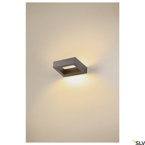 SLV BOOKAT, anthracite wall-mounted light, 15W 3000/4000K 1005443