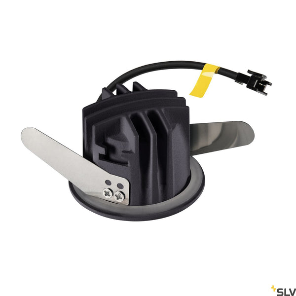 SLV NUMINOS® XS, black recessed ceiling light, 2700K 20° 1005499