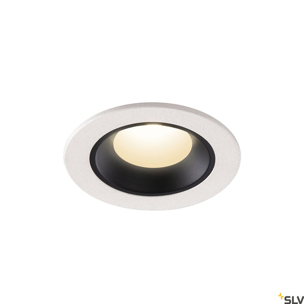 SLV NUMINOS® XS, white / black recessed ceiling light, 4000K 20° 1005544