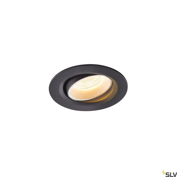 SLV NUMINOS® MOVE XS, black / white recessed ceiling light, 2700K 40° 1005557