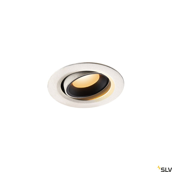 SLV NUMINOS® MOVE XS, white / black recessed ceiling light, 2700K 55° 1005568