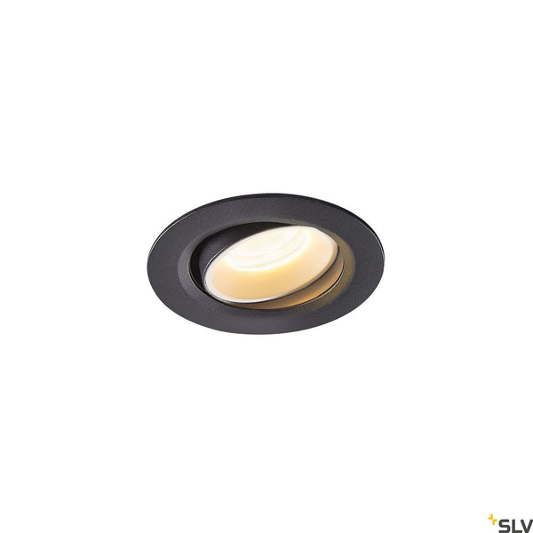 SLV NUMINOS® MOVE XS, black / white recessed ceiling light, 3000K 20° 1005572