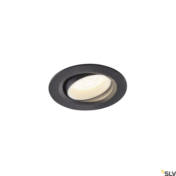 SLV NUMINOS® MOVE XS, black / white recessed ceiling light, 4000K 20° 1005590
