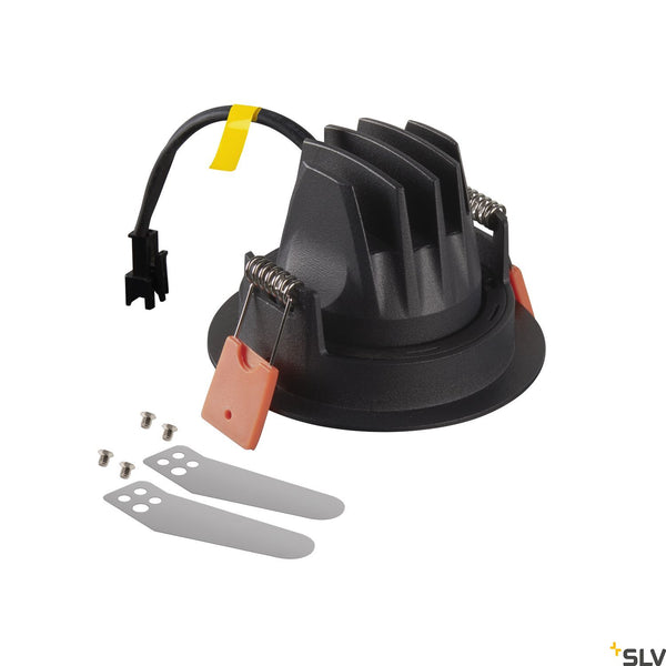 SLV NUMINOS® MOVE XS, black recessed ceiling light, 4000K 40° 1005592