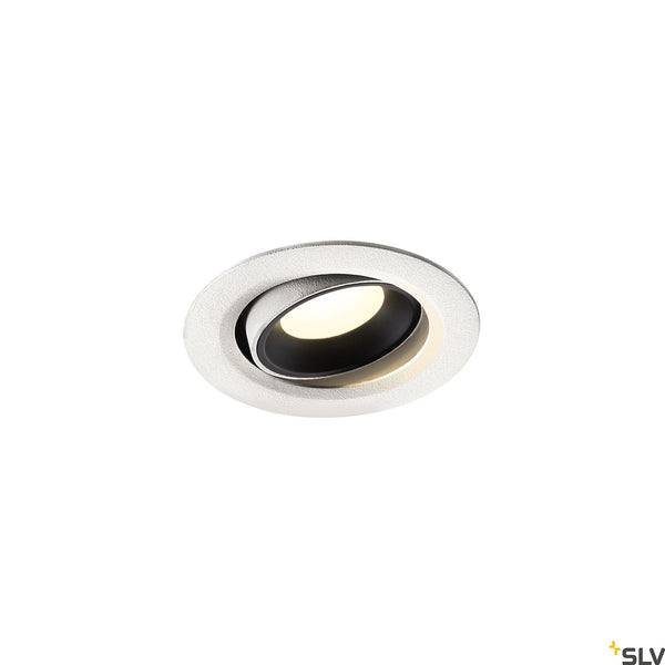 SLV NUMINOS® MOVE XS, white / black recessed ceiling light, 4000K 20° 1005598