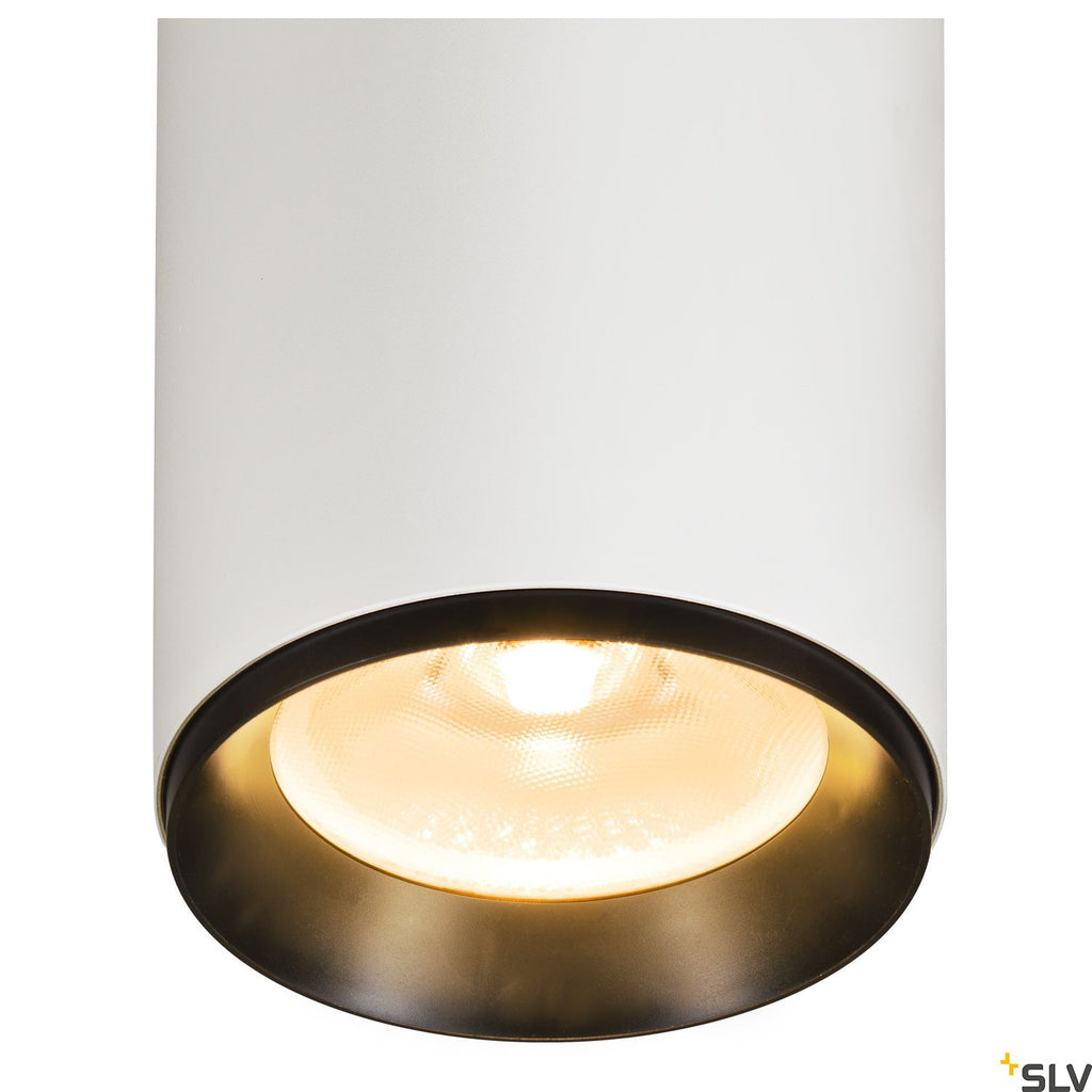 SLV NUMINOS Dimmable, white / black 3-phase spot, 36W 2700K 24° 1005726