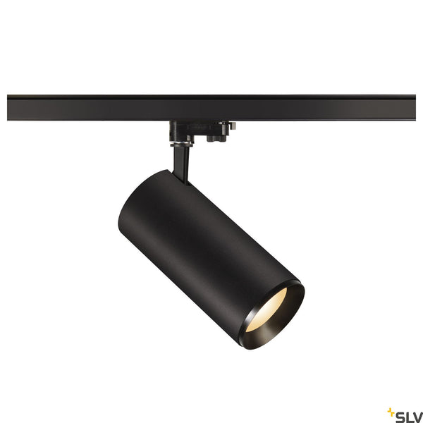 SLV NUMINOS Dimmable, black 3-phase spot, 36W 3000K 24° 1005729