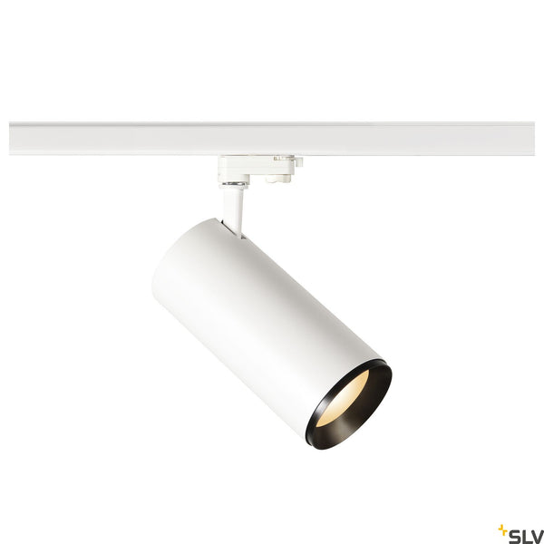 SLV NUMINOS Dimmable, white / black 3-phase spot, 36W 3000K 36° 1005733
