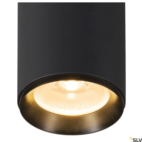 SLV NUMINOS® DALI XL, black ceiling mounted light, 36W 2700K 36° 1005760
