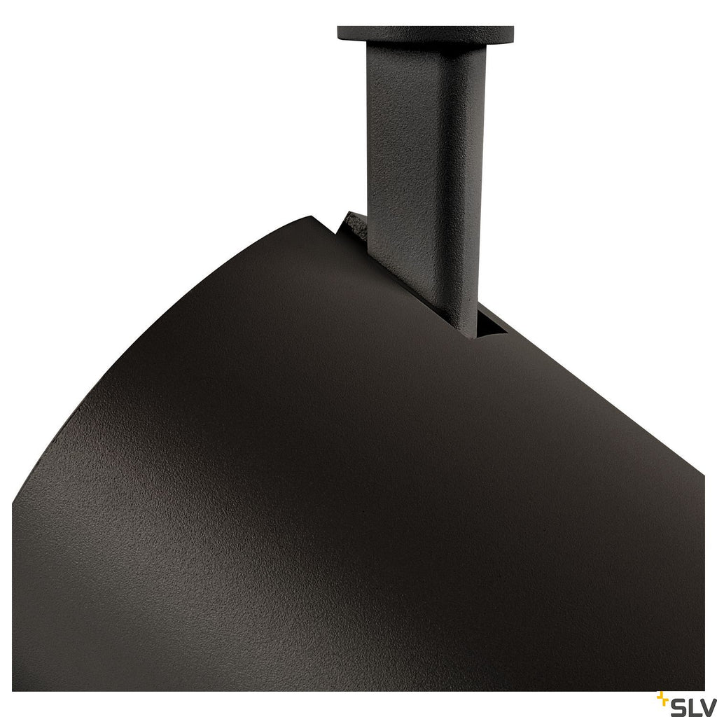 SLV NUMINOS® DALI XL, black 3-phase spot, 36W 3000K 36° 1005802