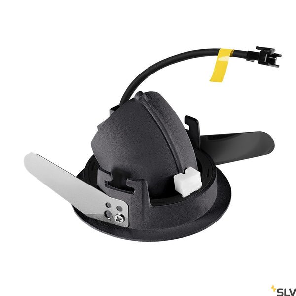 SLV NUMINOS® GIMBLE XS, black recessed ceiling light, 2700K 20° 1005813