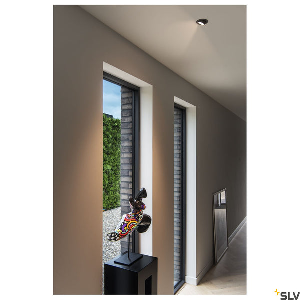 SLV NUMINOS® GIMBLE XS, black / white recessed ceiling light, 2700K 40° 1005817