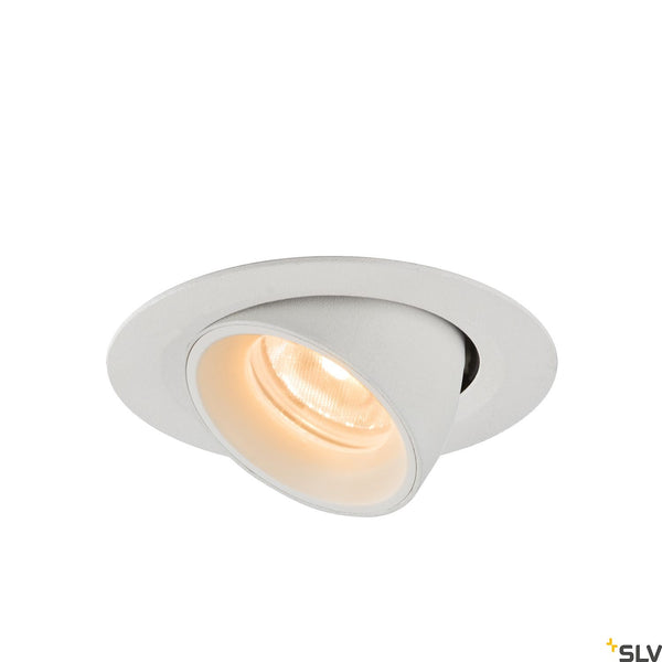 SLV NUMINOS® GIMBLE XS, white recessed ceiling light, 2700K 40° 1005826