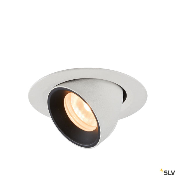 SLV NUMINOS® GIMBLE XS, white / black recessed ceiling light, 2700K 55° 1005828