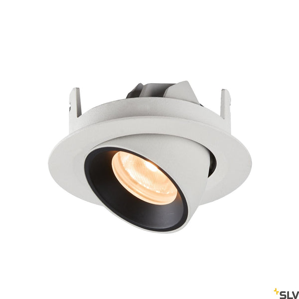 SLV NUMINOS® GIMBLE XS, white / black recessed ceiling light, 2700K 55° 1005828