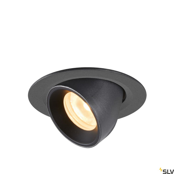 SLV NUMINOS® GIMBLE XS, black recessed ceiling light, 3000K 40° 1005834