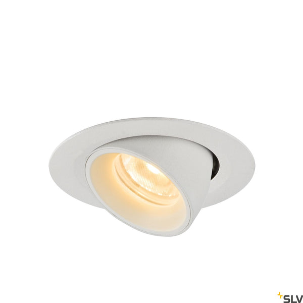 SLV NUMINOS® GIMBLE XS, white recessed ceiling light, 3000K 20° 1005841