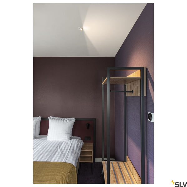 SLV NUMINOS® GIMBLE XS, black / white recessed ceiling light, 3000K 40° 1005843