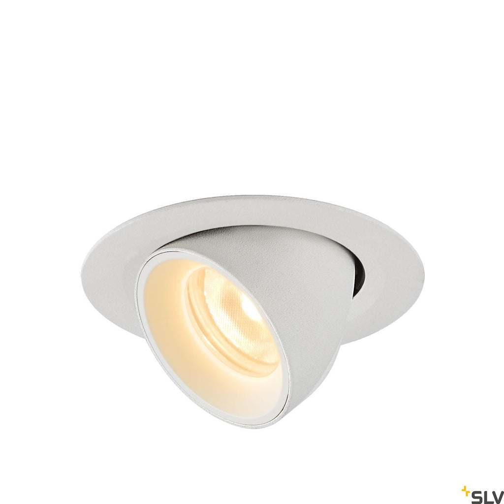 SLV NUMINOS® GIMBLE XS, white recessed ceiling light, 3000K 40° 1005844