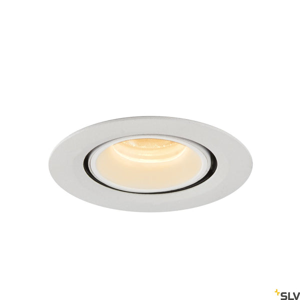 SLV NUMINOS® GIMBLE XS, white recessed ceiling light, 3000K 55° 1005847