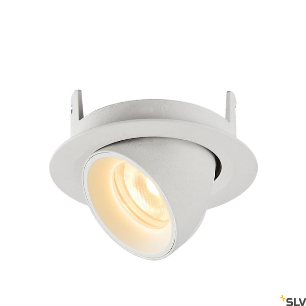 SLV NUMINOS® GIMBLE XS, white recessed ceiling light, 3000K 55° 1005847