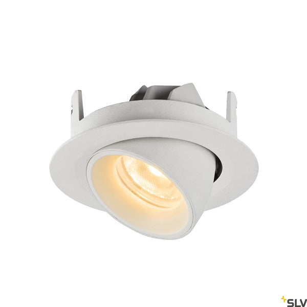 SLV NUMINOS® GIMBLE XS, white recessed ceiling light, 3000K 55° 1005847