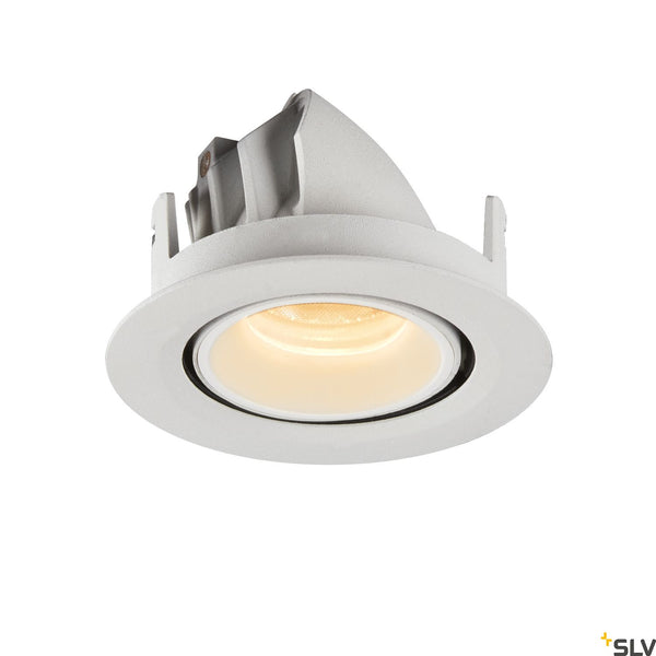 SLV NUMINOS® GIMBLE XS, white recessed ceiling light, 3000K 55° 1005847
