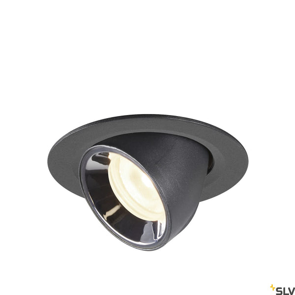 SLV NUMINOS® GIMBLE XS, black / chrome recessed ceiling light, 4000K 20° 1005851