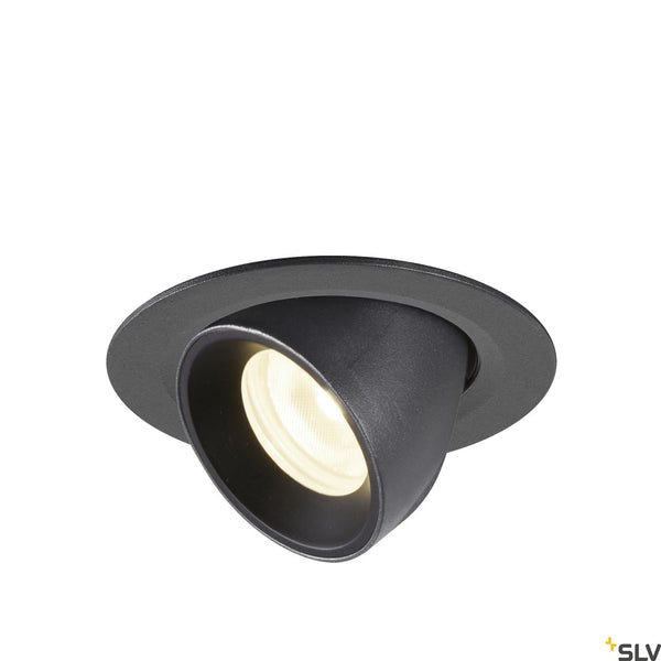SLV NUMINOS® GIMBLE XS, black recessed ceiling light, 4000K 40° 1005852
