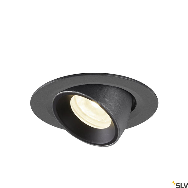 SLV NUMINOS® GIMBLE XS, black recessed ceiling light, 4000K 40° 1005852