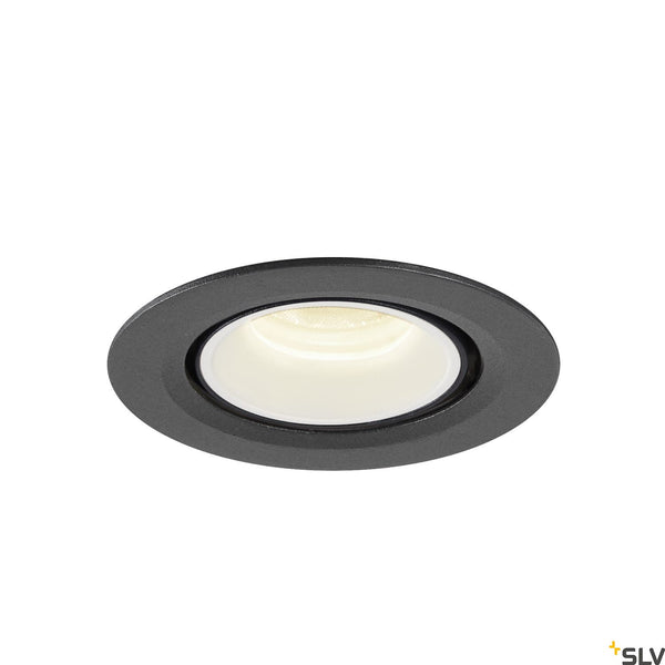 SLV NUMINOS® GIMBLE XS, black / white recessed ceiling light, 4000K 40° 1005853