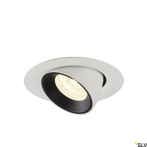 SLV NUMINOS® GIMBLE XS, white / black recessed ceiling light, 4000K 20° 1005858