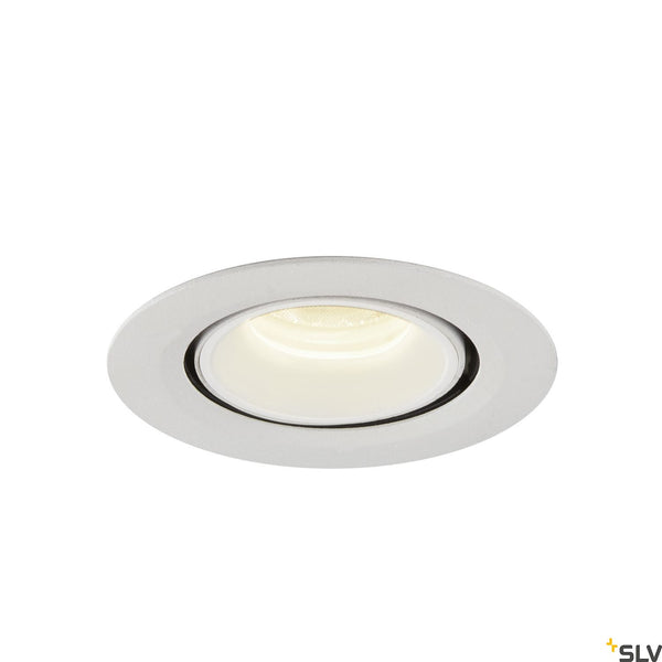 SLV NUMINOS® GIMBLE XS, white recessed ceiling light, 4000K 20° 1005859
