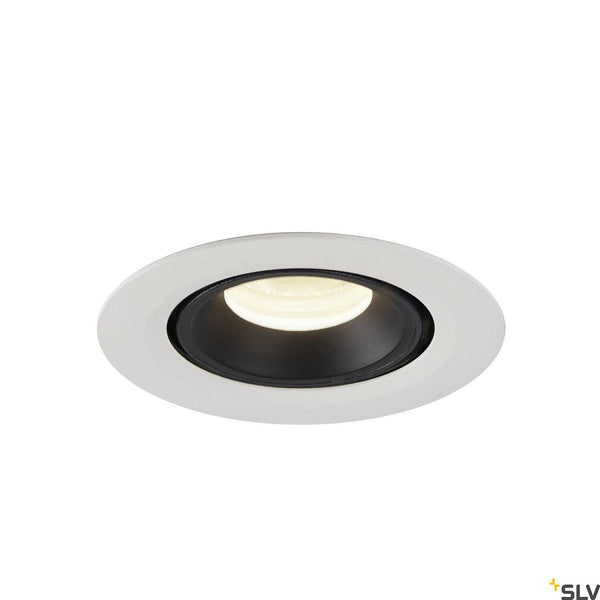 SLV NUMINOS® GIMBLE XS, white / black recessed ceiling light, 4000K 40° 1005861