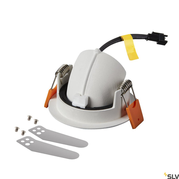 SLV NUMINOS® GIMBLE XS, white / black recessed ceiling light, 4000K 55° 1005864