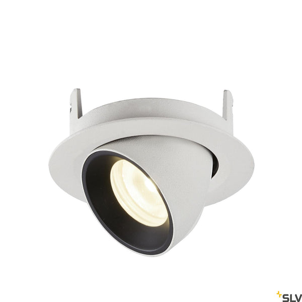 SLV NUMINOS® GIMBLE XS, white / black recessed ceiling light, 4000K 55° 1005864