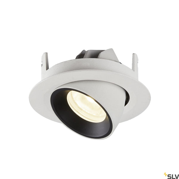 SLV NUMINOS® GIMBLE XS, white / black recessed ceiling light, 4000K 55° 1005864