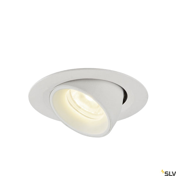 SLV NUMINOS® GIMBLE XS, white recessed ceiling light, 4000K 55° 1005865