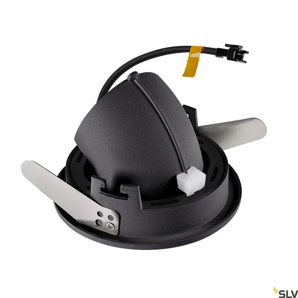 SLV NUMINOS® GIMBLE S, black recessed ceiling light, 2700K 20° 1005867