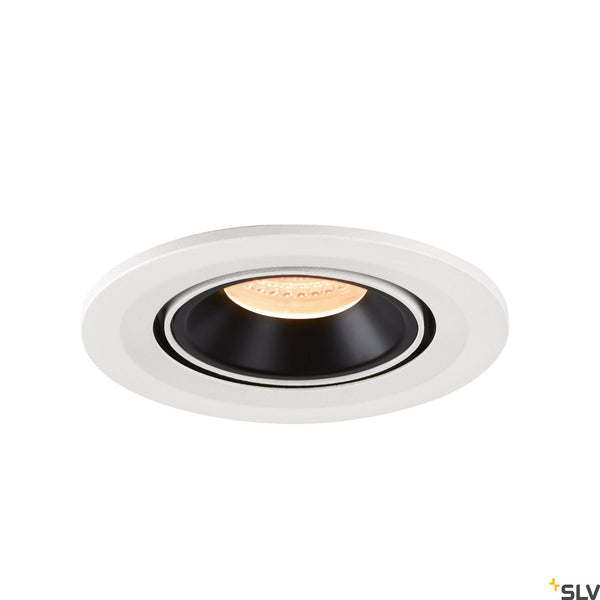 SLV NUMINOS® GIMBLE S, white / black recessed ceiling light, 2700K 20° 1005876